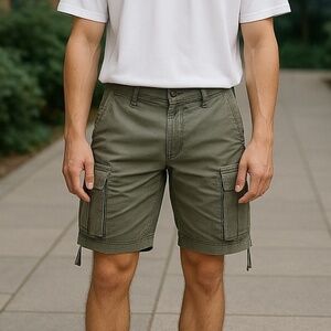 Jack & Jones Zeus JJ Cargo Shorts Dusty Olive Size M New